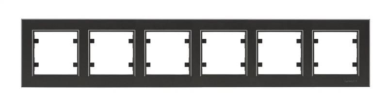 Рамка 6-м Karea горизонт. дым. Makel 56050706