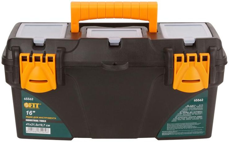 Ящик для инструмента пластиковый 16дюйм ( 410х215х197мм ) FIT 65562 РОС