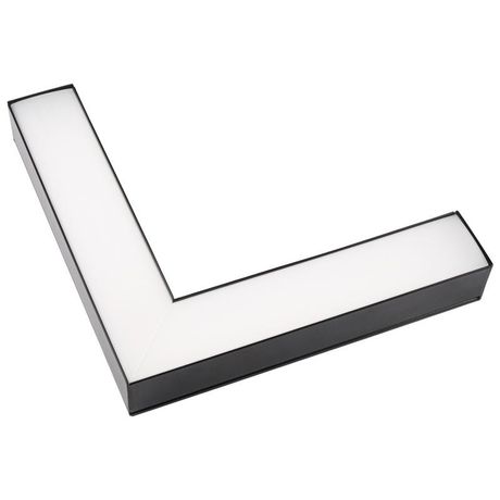 Светильник светодиодный ДПО-02L 16W 4000K 1600Лм BLACK L-обр. для реечных потолков IP40 Jazzway 5069008