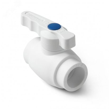Кран шаровой 32 мм полнопроходной Prime Белый - PA40512 PRO AQUA