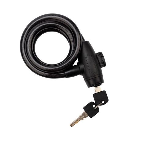 Тросовый замок взломостойкий для велосипедов и колясок с ключом 100 см черный | 79-0306 ЧЕТЫРЕ СЕЗОНА MEET