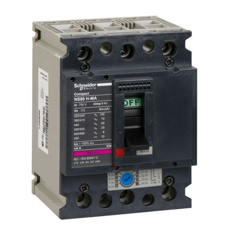Выключатель автоматический Compact NS80H MA50 3п3T - 28101 Schneider Electric