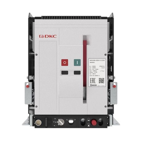 Выключатель нагрузки YON AGS10N-S3DH-0-222K 65кА типоразмер S выкатной управление 220В AC горизонт. подключение DKC ДКС