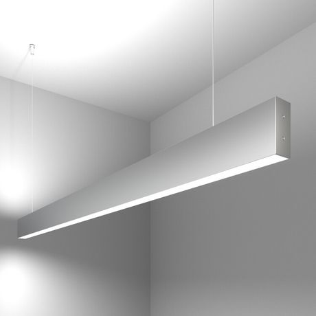 Светильник светодиодный подвесной линейный двусторонний 128см 50W 6500K матовое серебро (101-200-40-128) | a041494 Elektrostandard