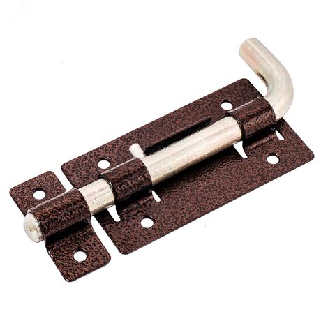 Засов Киров Секрет ЗД-03 антик медь круглый Г-образный - 14003 ПТК