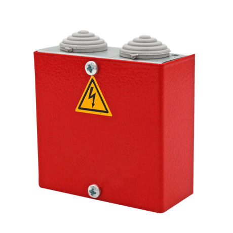 Коробка распределительная огнестойкая КРОПС, IP41, 80х80х35 мм, сечением до 6 мм2, 2 клеммы | FRJB-KM-ST1-6-02-КРОПС-IP41 КМ-профиль KR0082