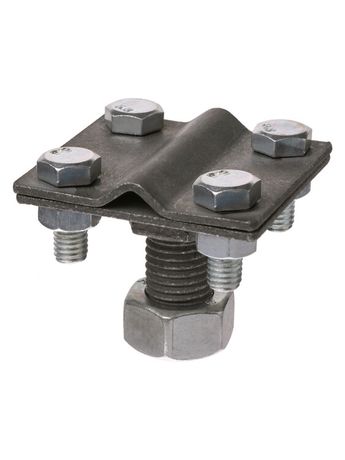 Зажим прута с болтовым креплением к муфте 4-х болтовой, прут Ø6-10 мм, М16, термодиффузия | SQ2401-0042 TDM