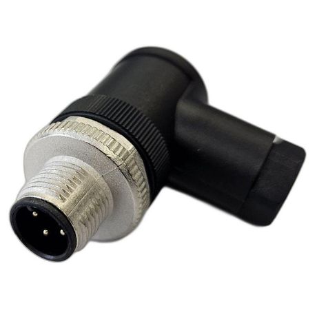 Разъем М12 4A штыревой винт пластик. угловой резьба PG7 каб. часть СЦМ120019-04A СТЭЗ 185200143