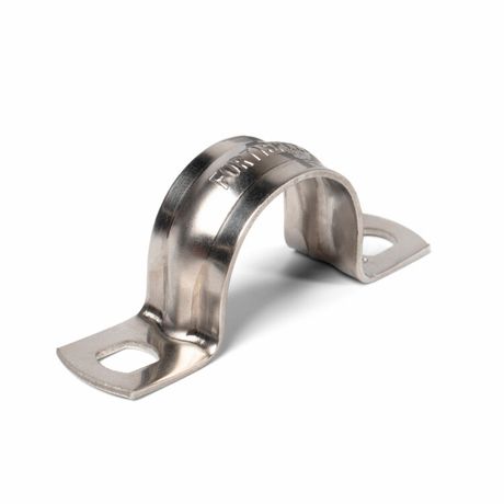 Скоба крепежная двухлапковая СМД(INOX) d8-9мм метал. (уп.20шт) Fortisflex 80980 КВТ