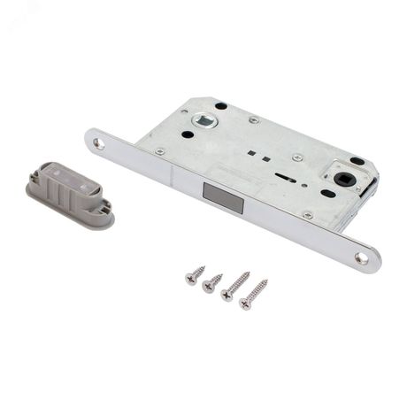 Защёлка магнитная АЛЛЮР АРТ 5300-MC-WC CP хром с фиксатором - 14906 ПТК