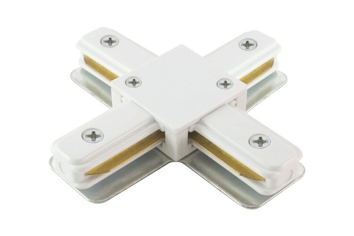 Коннектор для шинопровода осветительного Х-образный TLC-01-WH-X белый | SQ0369-0327 TDM
