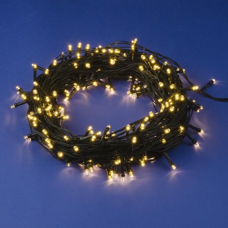 Гирлянда светодиодная, 30м. 300 светодиодов. ULD-S3000-300/DGA WARM WHITE IP20 Теплый белый свет. Провод зеленый. ТМ Uniel - UL-00007312