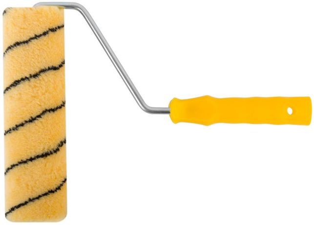 Валик полиакриловый бежевый с черной полоской диаметр 48/72 мм ворс 12 230 - 1847 РОС