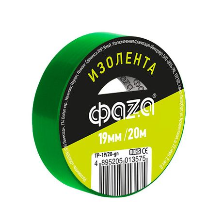 Изолента 19/20 зеленая TP-19/20 new | 5013575 ФАZА ФАЗА