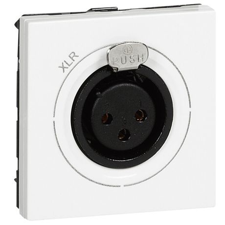 Механизм аудиорозетки СП 2мод. Mosaic NEW разъем XLR 3-х конт. Leg 078755 Legrand