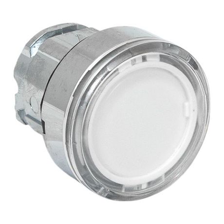 Исполнительный механизм кнопки XB4 белый плоский возвратный без фиксации, с подсветкой IP65 - XB4BW-W-65 EKF