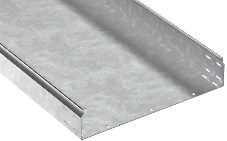 Лоток листовой неперфорир. 100х500 L2000 сталь 2.0мм HDZ ESCA 7 IEK CLN10-100-500-200-2-HDZ