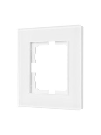 Рамка 1-местн. гориз. VESNA стекло бел. LEZARD 742-5480-146
