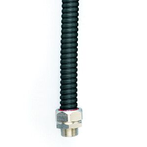 Металлорукав DN 35мм в герметичной ПВХ изоляции, Dвн 35,0 мм, Dнар 41,0,25 м, цвет чёрный | 6071R-035N DKC ДКС