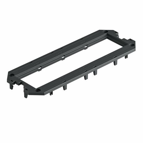 Накладка монтажной коробки UT4 для 4xModul45 208x76 мм (полиамид,черный) (UT4 P4) | 7408763 OBO Bettermann