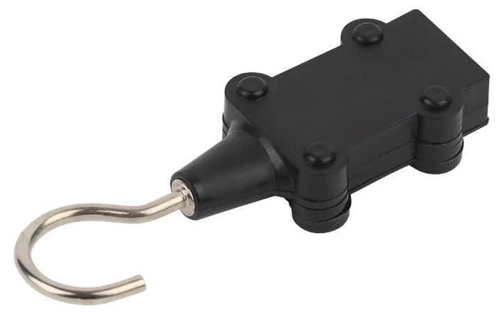 Заглушка для Белт-лайт с крюком ERABL- ZK (на 2 жил.), черный (10/500/9000) | Б0049182 ЭРА