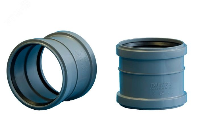 Муфта канализационная 40 двухраструбная - 300420 Политэк