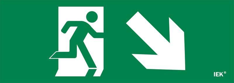 Этикетка самоклеящаяся 280х100мм ''Фигура/стрелка вниз вправо'' IEK - LPC10-1-28-10-FVNNAPR