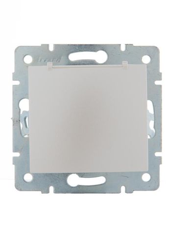 Розетка 1-м СП Karina с заземл. крышкой керамика механизм жемчуж./бел. перламутр. LEZARD 707-3088-123