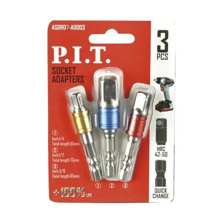 Набор адаптеров для головок 65 мм/65 мм/73 мм 3 шт в уп. - ASDR07-AD003 PIT