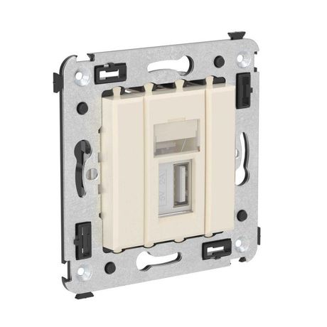 Розетка USB 2.0 1-м СП Avanti "Ванильная дымка" тип А-А DKC 4405403 ДКС