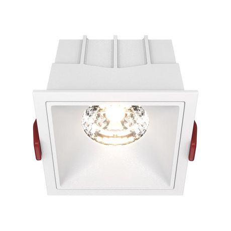 Светильник встраиваемый Downlight Alfa LED 3000K 1x15Вт 36 град. Dim Triac IP20 CRI90 Белый квадрат 63х85х85мм 1150Лм - DL043-01-15W3K-D-SQ-W Maytoni