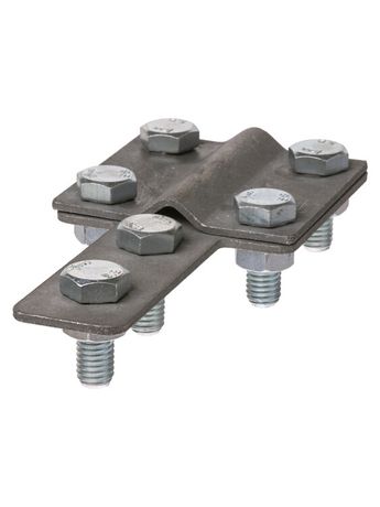 Зажим контрольный полоса-прут , полоса 40х4 - прут Ø6-10 мм, термодиффузия | SQ2401-0046 TDM