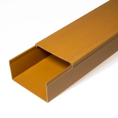 Кабель-канал бук 2-й замок в п/э 80х60 (8 м/уп) | PR03.0205 Промрукав Строитель