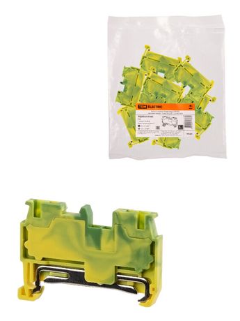 Зажим клеммный безвинтовой ЗКБ PEN быстрого зажима 1,5 мм2 (Ph-C PT 1,5/S-PE) | SQ0822-0160 TDM