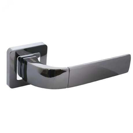 Ручка на квадратной накладке (комплект), АЛЛЮР АРТДЕНИО BT (22140) черный титан - 12813 ПТК