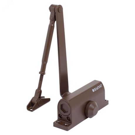 Доводчик дверной БУЛАТ ULTIMATE ДД-60 A-C (25-80 кг) коричневый, морозостойкий - 14919 ПТК