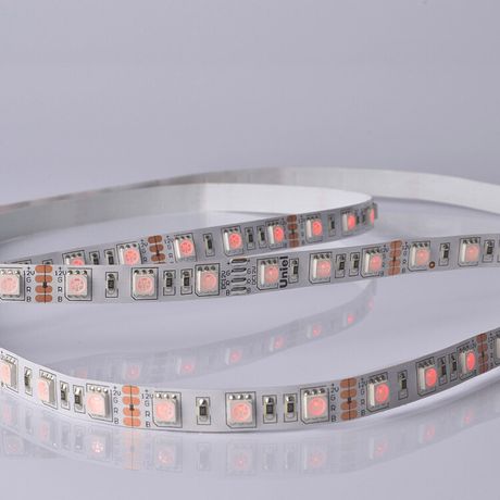 Лента светодиодная ULS-M25-5050-60LED/m-10mm-IP20-DC12V-14.4W/m-5M-RGB PROFI 60LED/м RGB 14.4Вт/м IP20 12В DC 10мм гибкая на самоклеящейся основе герметичн. упак. (уп.5м) Uniel UL-00004375
