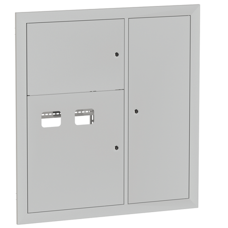 Щит этажный 2кв. RAL9003 (1000х950х160) Basic EKF mb28-v-2-r9003