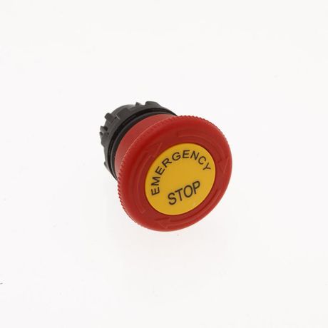 Головка для аварийной кнопки "Грибок" d40мм с табличкой фиксацией и возвратом поворотом красн. EMAS BDEE