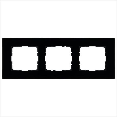 Рамка 3-м G-Glass стекло черн. Black Glass Jasmart G1003GB