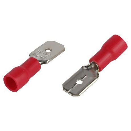 Разъем плоский ЭРА NO-225-38 РпИп 1.25-6-0.8 изолированный «вилка» (упаковка 10 штук) | Б0063362