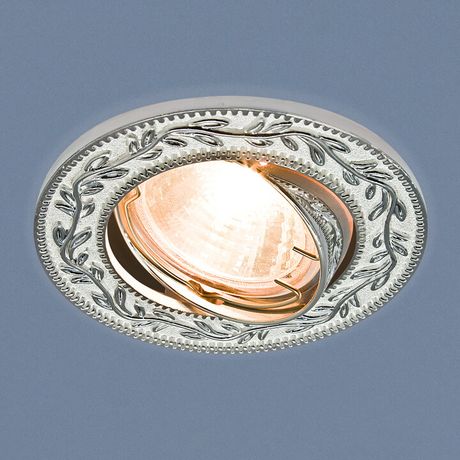 Светильник точечный встраиваемый 713 MR16 WH/SL белый/серебро | a031524 Elektrostandard