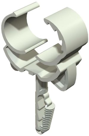 Трубный зажим SNAP 16-21,5mm на защелке с дюбелем (1976 16-21) | 2148528 OBO Bettermann