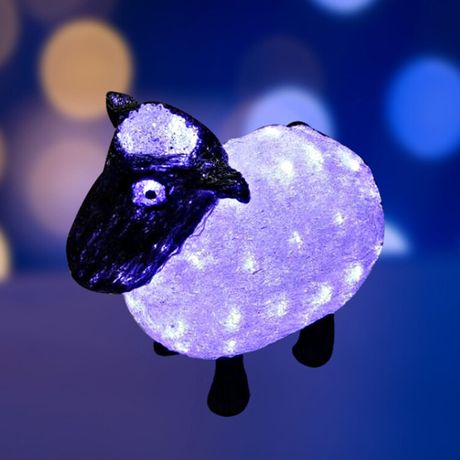Акриловая светодиодная фигура "Овца" 30см, 56 светодиодов, IP65, 24В, | 513-401 NEON-NIGHT