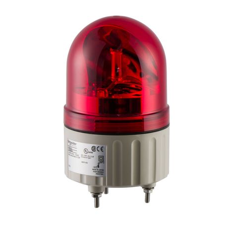 ЛАМПА МАЯЧОК ВРАЩ КРАСНАЯ 24В AC/DC 84ММ | XVR08B04 Schneider Electric