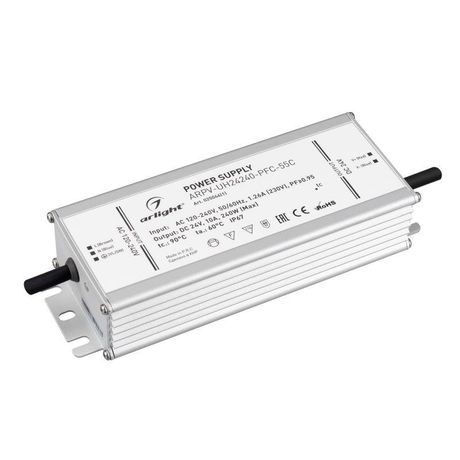 Блок питания ARPV-UH24240-PFC-55C (24V, 10.0A, 240W) (Arlight, IP67 Металл, 5 лет) | 025046(1) Arlight