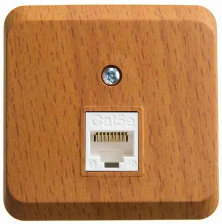 Розетка компьютерная ОП Этюд RJ45 CAT.5E бук SchE KOMA-001T APC