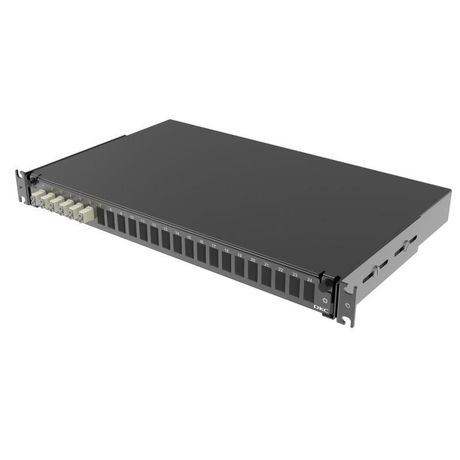 Полка оптическая выдвижная 1U с адатерами 6 х duplex LC ОМ2 в комплекте лицевой панелью пигтейлами сплайс-кассет(ой/ами) и гильзами КДЗС DKC RNFP50DLCU6 ДКС