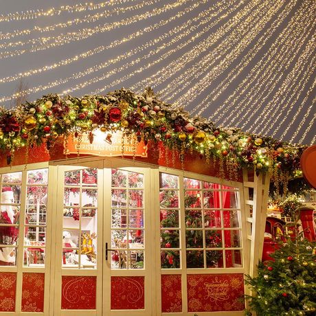 Гирлянда профессиональная Кластер 10 м, 400 LED, черный каучук, IP67, соединяемая, цвет свечения теплый белый NEON-NIGHT - 315-266