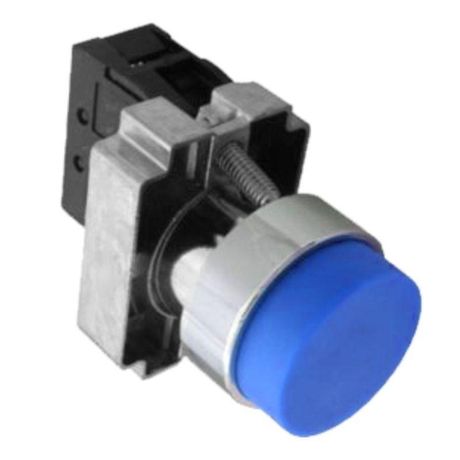 Кнопка управления NP2-BL65 без подсветки, синяя, 1НО+1НЗ, IP40 (R) | 576041 CHINT